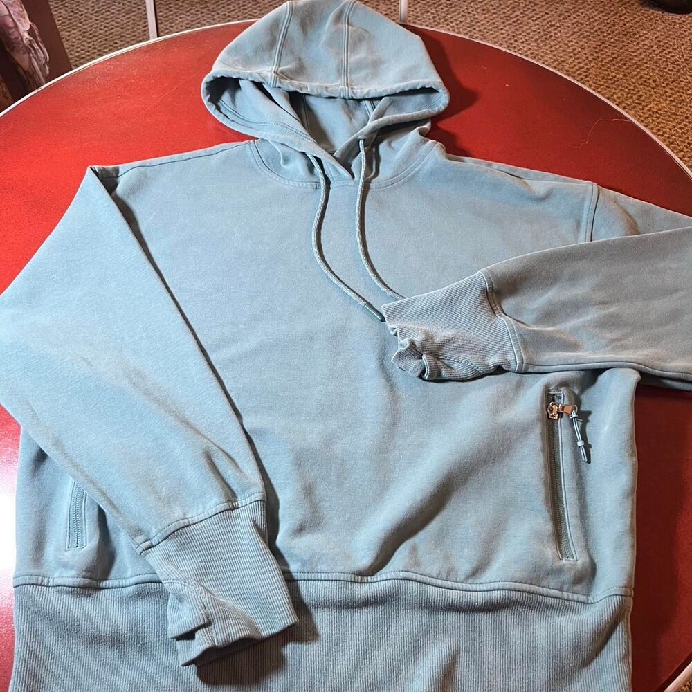 Old-navy Women's Blue and Green Hoodie